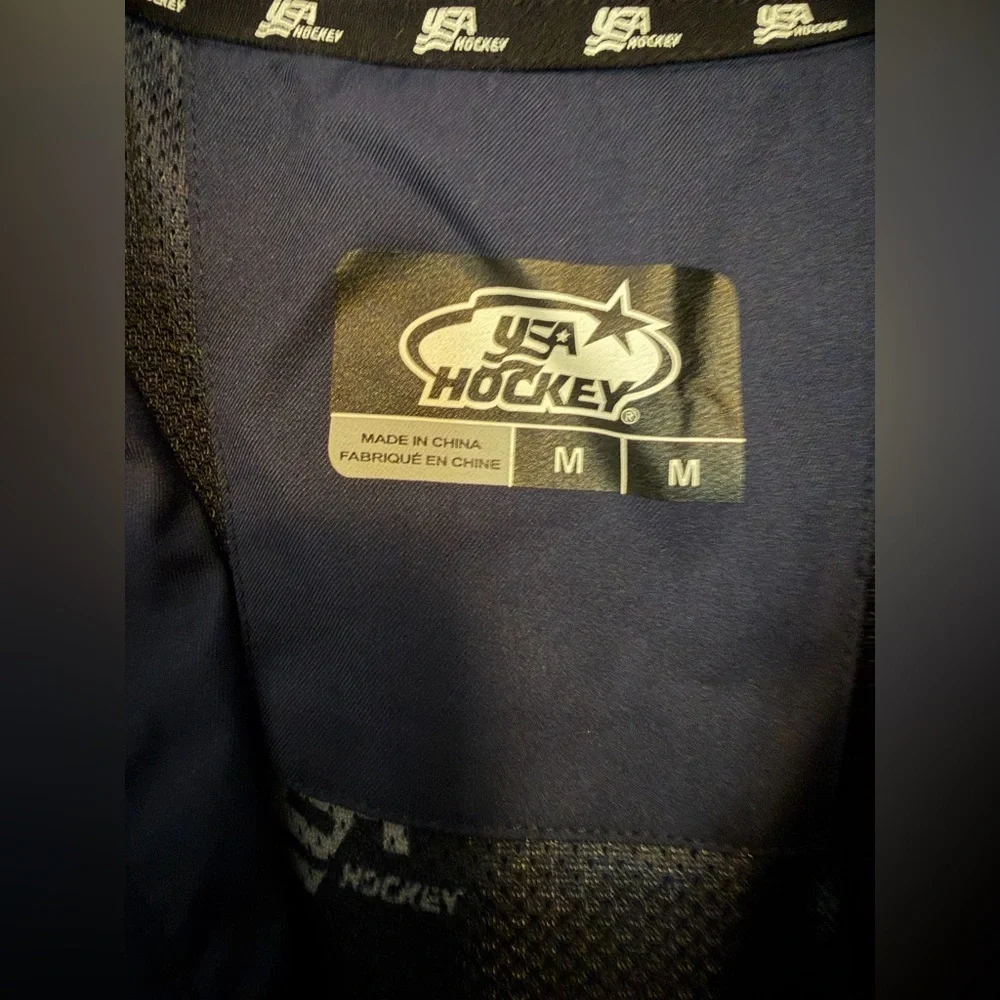 USA Hockey Rink Jacket Men’s Medium Navy Blue NWT
